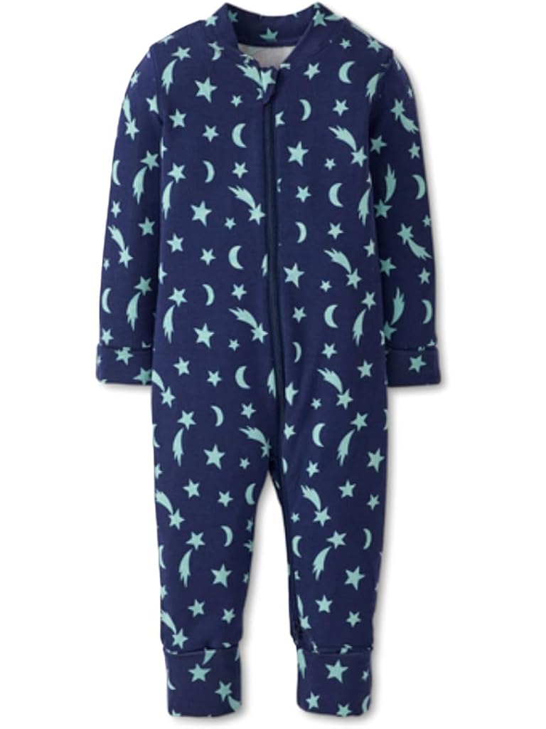 Navy Hanna Andersson 2-Way Zip Sleeper in HannaSoft™ (Infant/Toddler)