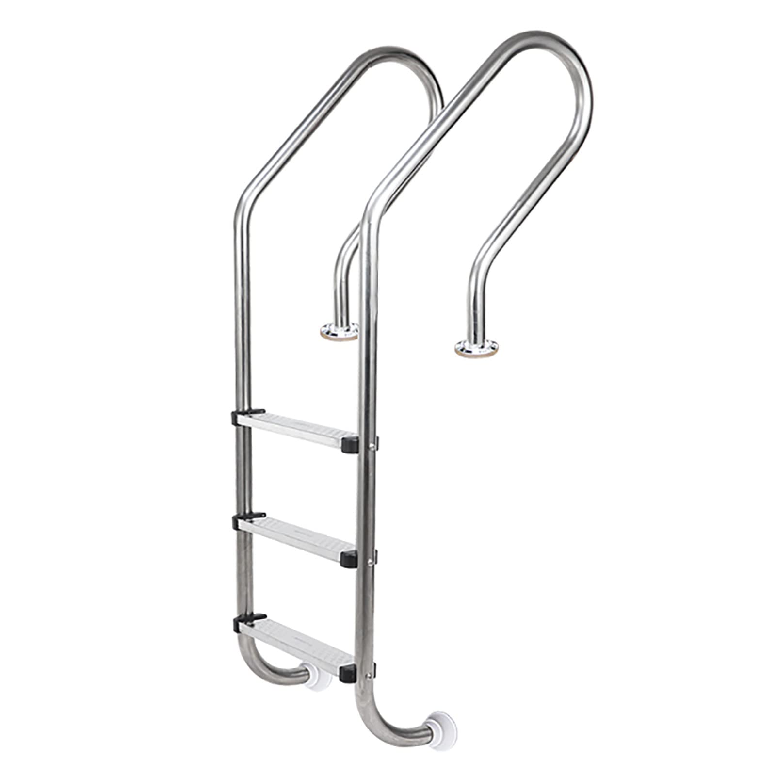 KLZUOPT Swimming Pool Safety Hand Rail Stainless Steel Swimming Pool Handrail Pool ladders for inground Pools, 304 Stainless Steel Swimming Pool Stair Railing, Easy to Install Handrails