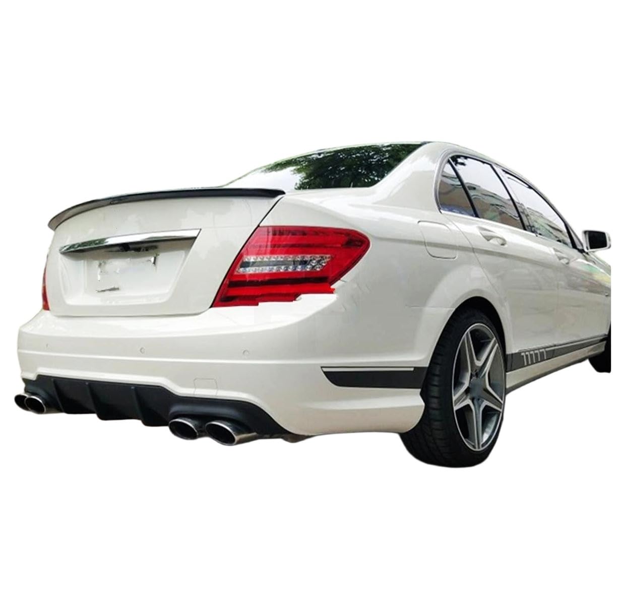 Car Silenciador Tubo de Para Escape acero inoxidable Para Benz W204 Para Amg C63 C65