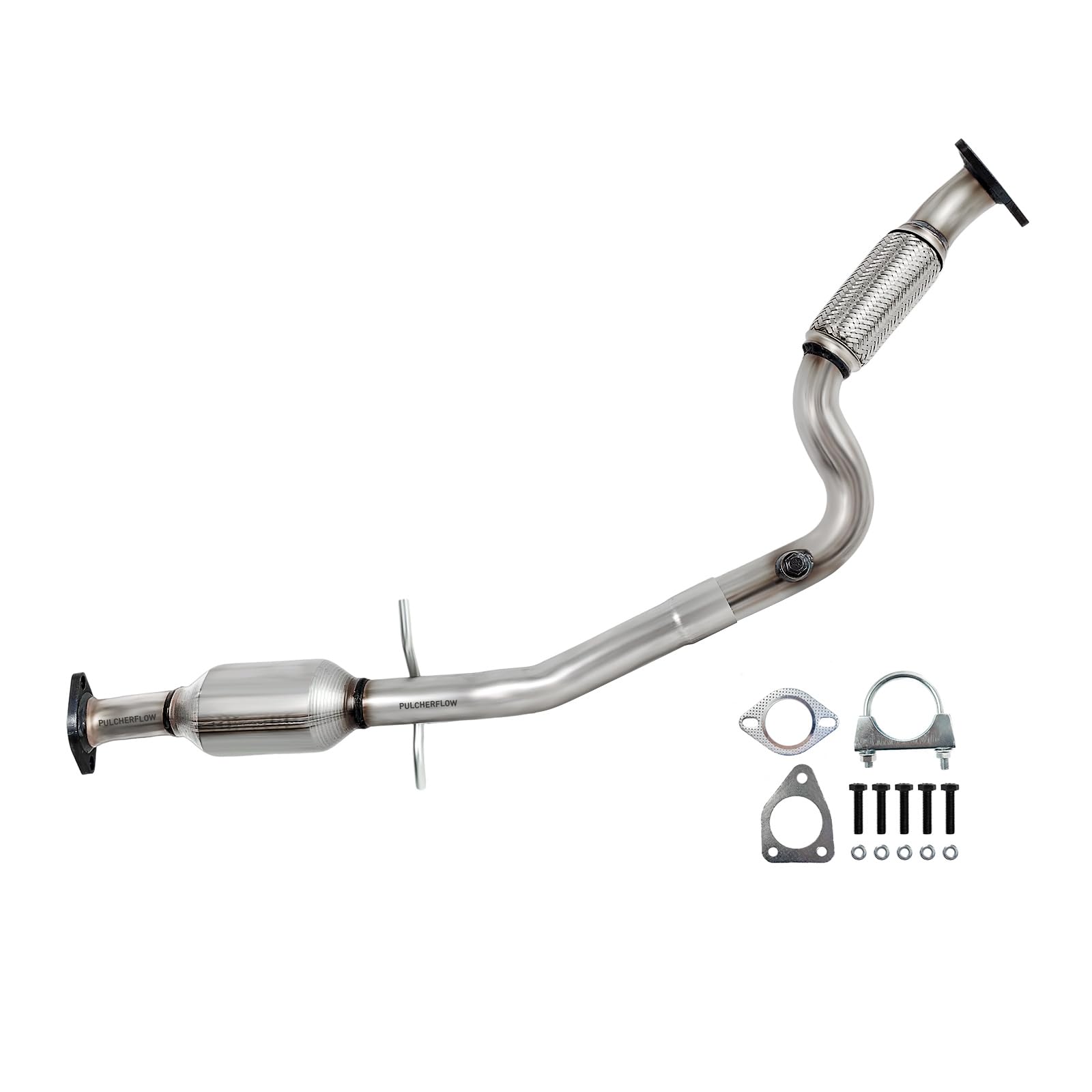 PULCHERFLOW Rear Catalytic Converter Compatible with 2011 2012 2013 2014 2015 2016 Chevrolet Cruze, 2016 Limited 1.4L l4 Catalytic Convertor High Performance (EPA Compliant)