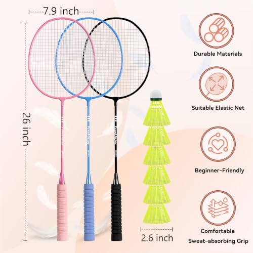 Image of Badminton Set for Family Lightweight Rackets