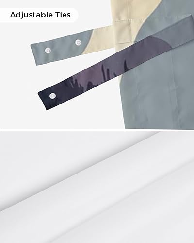 Miniatura 7 de Tie Up Valances for Windows, Sunset Sundown Mountains Pine Trees Woods Magnificent Scenery Adjustable Rod Pocket Short Curtain Windows Treatment