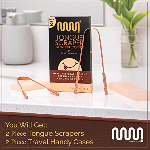 Mastermedi MMTCCP59-2 100% Pure Copper Tongue Scraper thumb #4