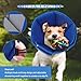 PUZAUKAL Dog Cone Collar - Soft Elizabethan Collar for Dogs After Surgery, Comfy Cone for Dogs to Stop Licking, Adjustable Dog Cone Alternative for Wound Healing (Navy M)