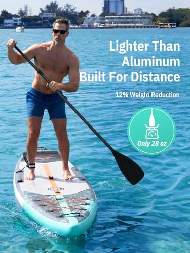 Image of niphean 4-Piece Kayak Paddle, Adjustable Paddle Board Paddles, Lightweight SUP Paddle, Detachable Stand Up Paddle Board Accessories Oars with Aluminum Alloy Shaft and Fiberglass Blade