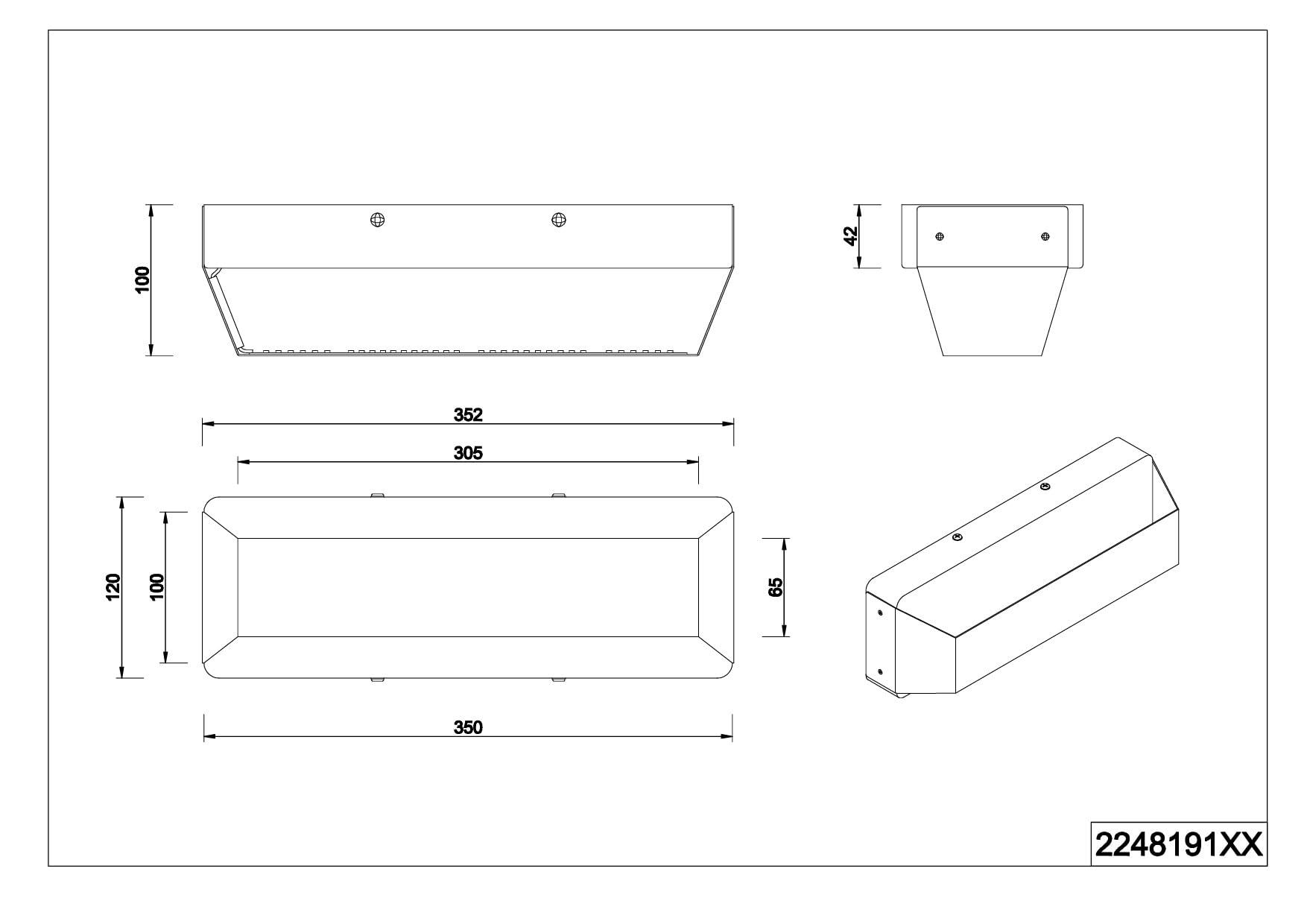 Trio Leuchten LED Wandleuchte Arino 224819132, Metall Schwarz matt, Holz, inkl. 13.5 Watt LED, Switch Dimmer