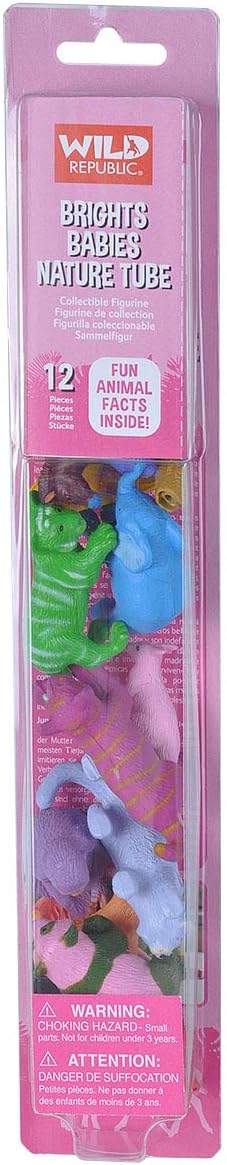 Wild Republic Europe 32 cm Nature Tube Bright Animal Babies Playset