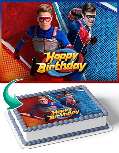 CAKECERY Henry Danger HDG Edible Cake Image Topper Birthday Cake Banner 1/4 Sheet