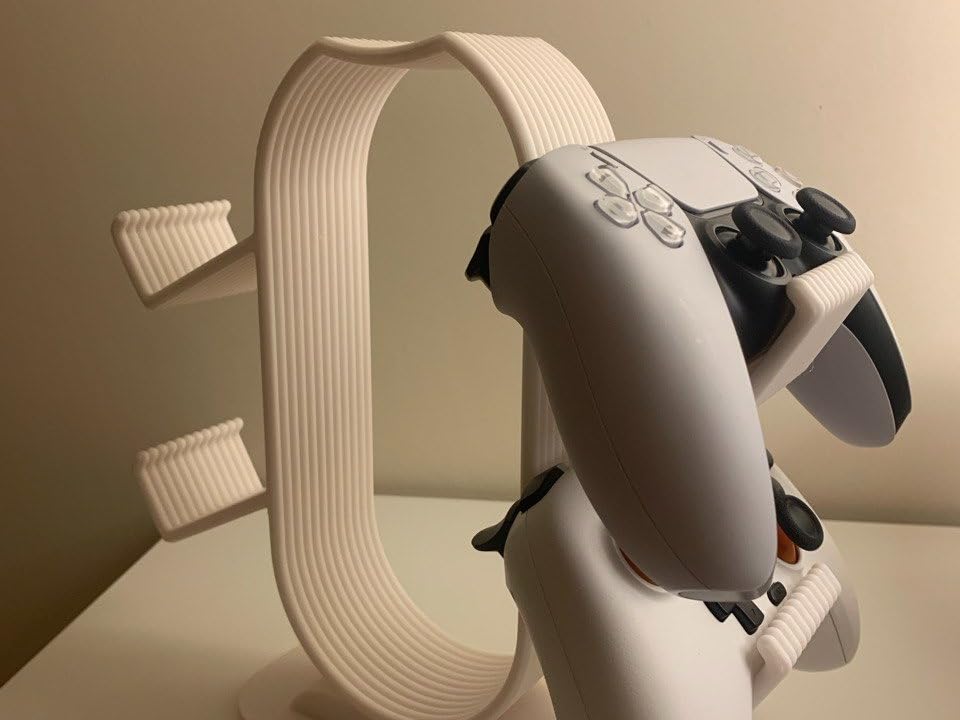 Image of Universal Gaming Controller Stand for PS5, PS4, Xbox & PC Controllers | Desktop Gamepad Holder & Organizer | Space Saving Controller Display Stand for Gaming Accessories