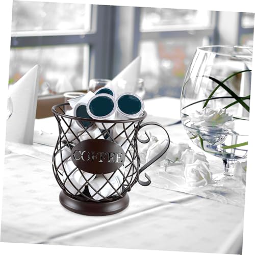 Porte-capsules de café pour dosettes expresso et rangement multifonction