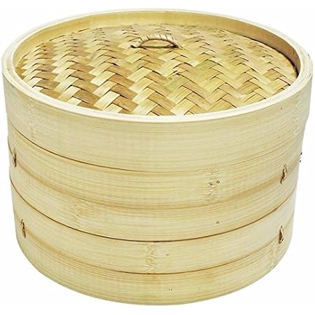 12" Bamboo Steamer Set