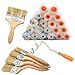 Produktbild Lackierwalzen,Liwein 20 Stück Farbwalzen Farbroller Pinsel Mini Walzenbürste +5 Lackierpinsel Farbwalze Wandfarben Walze Lackierrolle 10cm