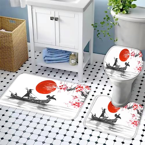 CALIDAKA WC-Deckelbezug & Tankdeckelbezug – Dehnbar, Waschbar, Schwarz, Für Die Meisten Toiletten