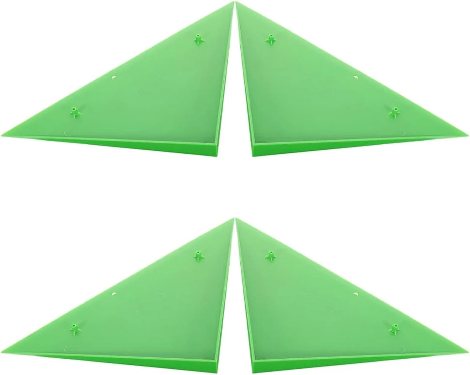Foosball Table Corner Protectors 16 Pcs Accessories Durable Foosball Table Corner Covers ABS Edge Protectors Green Triangle Shape Football Supplies