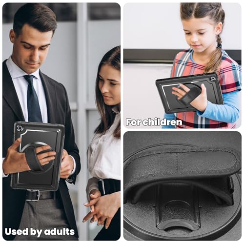 Coque Samsung Galaxy Tab A11 Plus et A9+ antichoc avec protège-écran noir