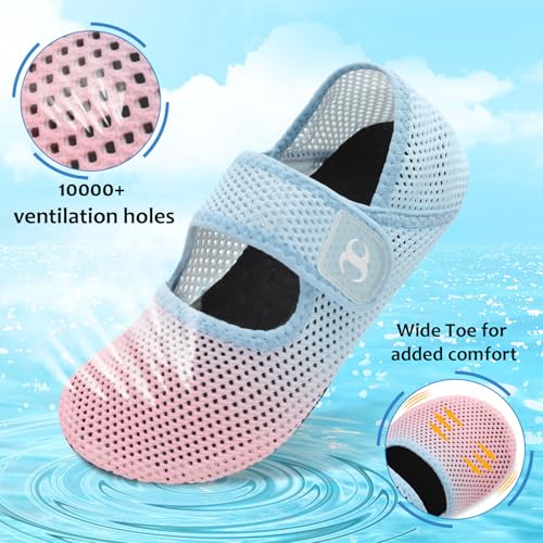 Image of Water Shoes for Women Men Barefoot Beach Swim Aqua Socks Summer Wide Slides Sandals Quick Dry Pool River Sea Sock Shoes