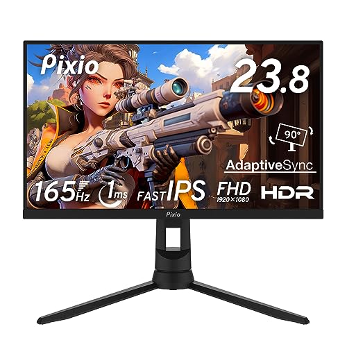 Pixio ゲーミングモニター 24インチ WQHD 180hz Pixio ゲーミングモニター 24.5インチ 280Hz IPS ブラック