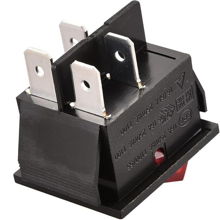 Interruptor Basculante DPST ON/OFF 4 pin, 1 Unidadd - imagen 5