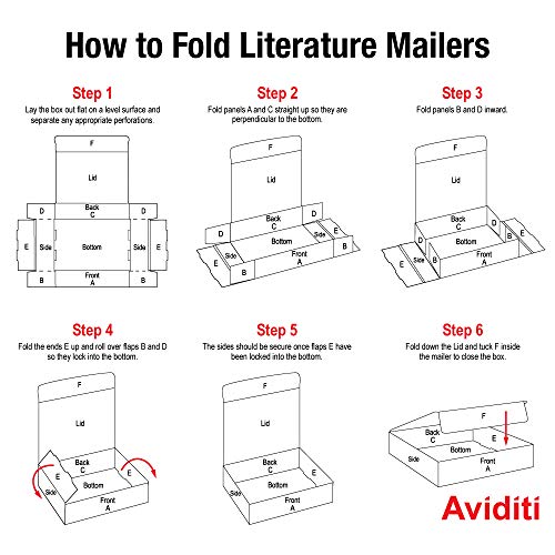 image for Aviditi M1294 Corrugated Literature Mailer, 12-1/8