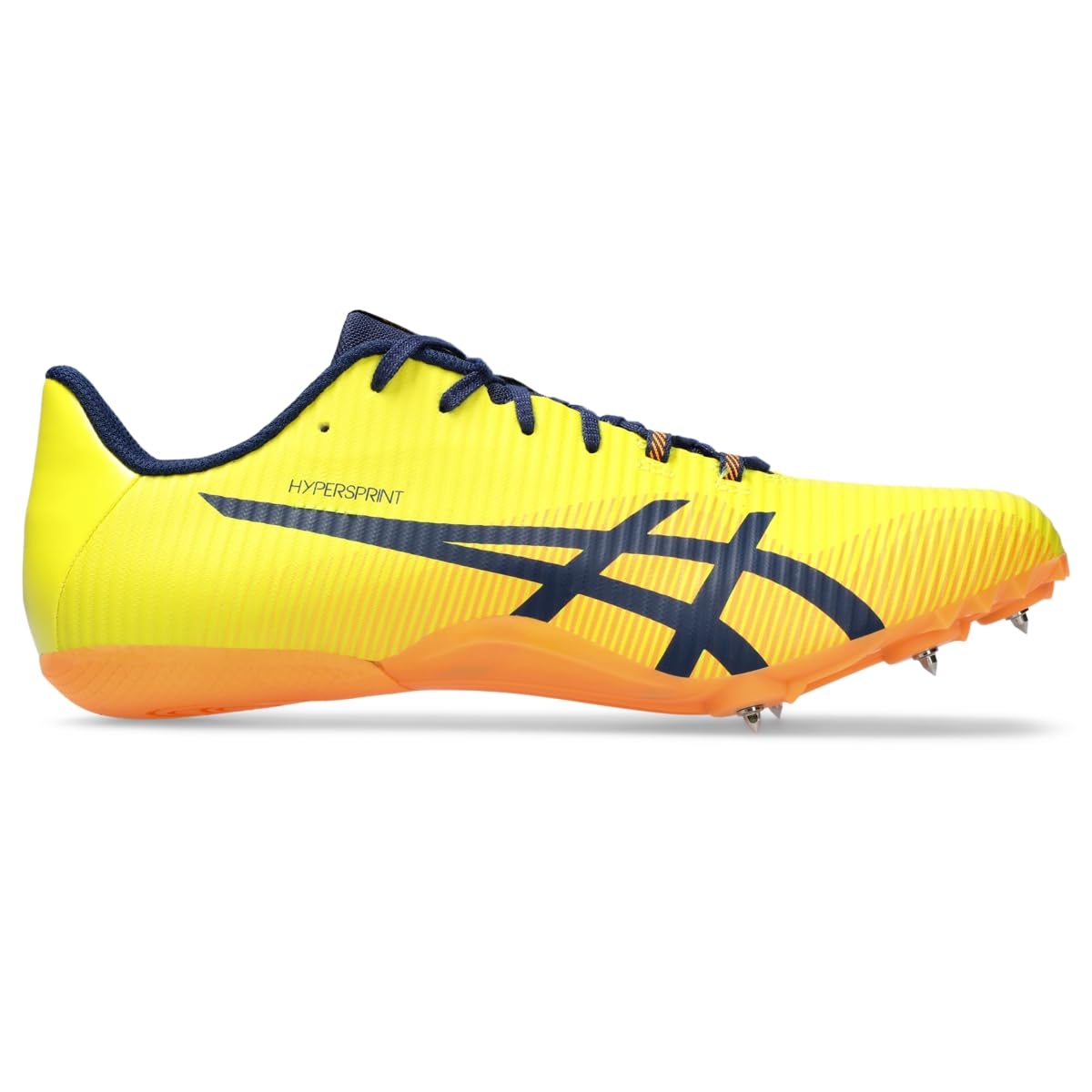 Asics Unisex Hypersprint 8 Track & Field Shoe, 11, Bright Yellow/Blue Expanse