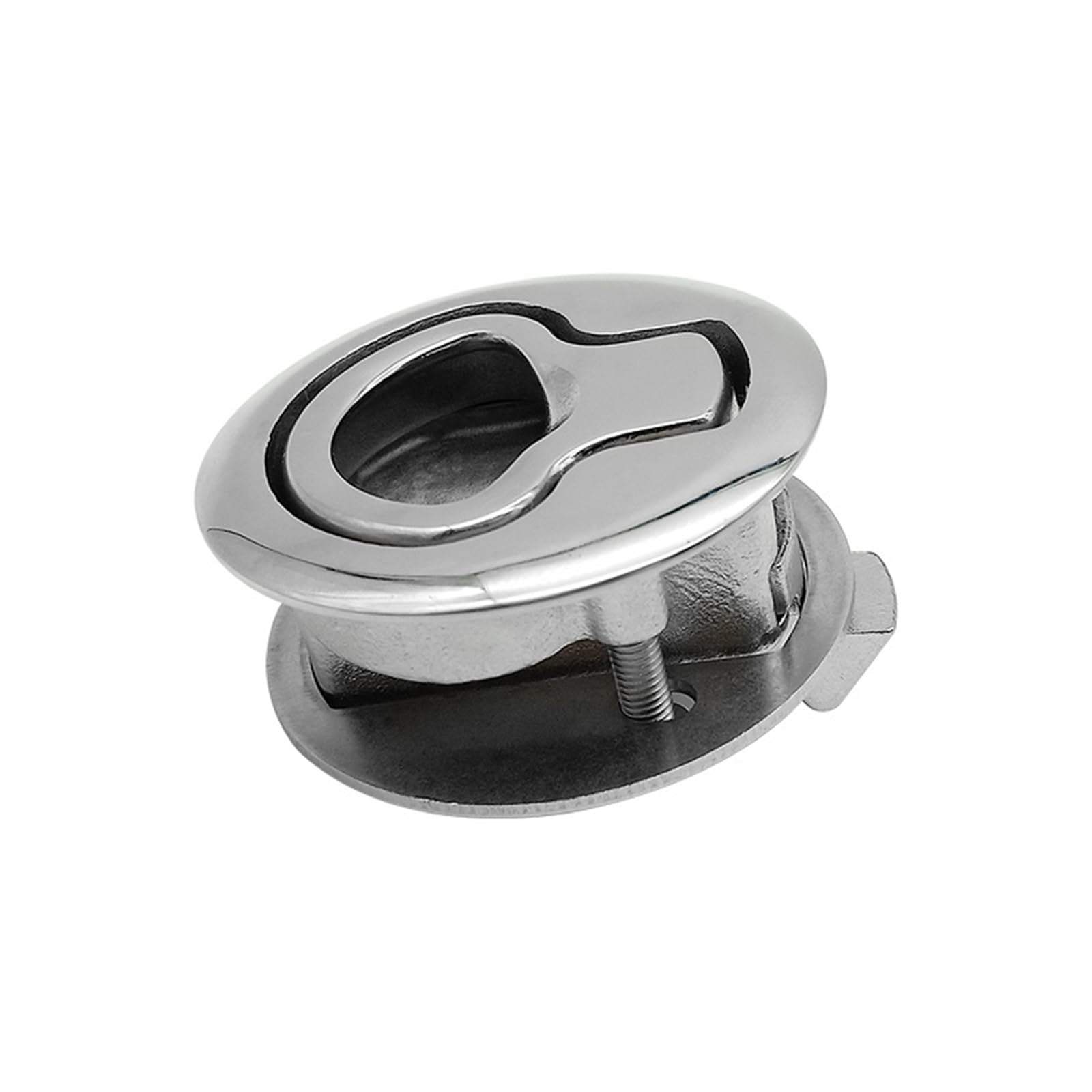 Hardware 316 Stainless Steel Turning Lock Flush Pull Locker Hatch Latch for Boat