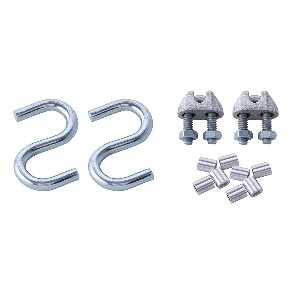 HOME MASTER HARDWARE Cable and Pulley Replacement Kit - 4pcs 3" Heavy Duty Pulleys,2pcs Galvanized Aircraft Cables - 3/32 Diameter 12 Fasteners for Overhead Sectional Garage Doors