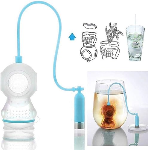 Miniatura 3 de Infusor de té, infusor de té de silicona, 1 infusor de té de silicona con forma de buceador, filtro de filtro para hacer té en casa, regalo de