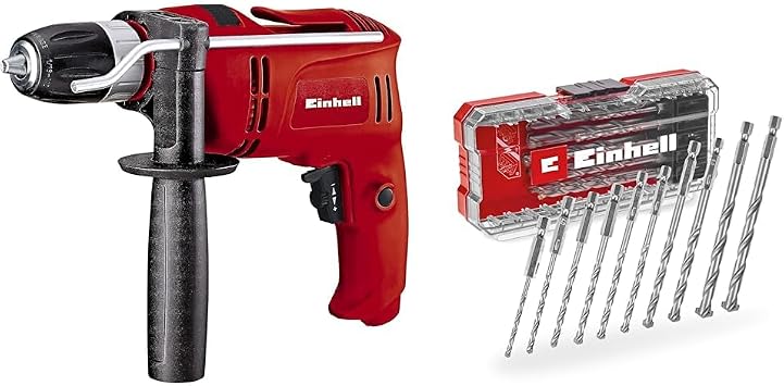 Einhell TC-ID 650 E, Darbeli Matkap + Einhell Beton delme u  seti 10 par a, S-CASE kutu