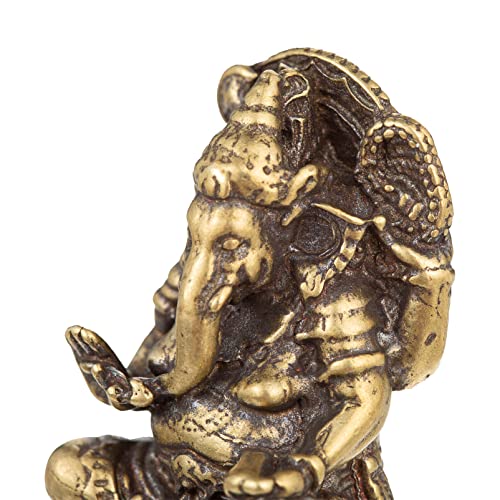 Mini Ganesha Statue,Small Ganapati Ganesh Statue,Ganpati Idol,Cute Ganesa Statue,Ganesha Figurine,Elephant God,Elephant Buddha,Lord Of Success-Copper Bronze Ganesha Buddah-Handmade For Home Decor #TOP7