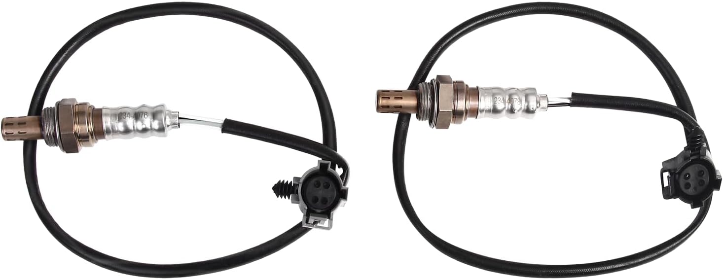O2 Oxygen Sensor Upstream and Downstream Fits for Jeep Cherokee Grand Cherokee 1996-2001 L6 4.0L, Wrangler 1997-1999 L6 4.0L for Dodge Dakota 1999 V8 5.9L Replace 234-4076 234-4078 2Pcs