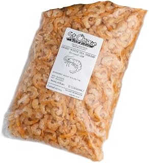 เอ็มเฟรช Natural Dried White Shrimp | Color-Free, Low Salt Prawns | Glass Shrimp Variety | 500g
