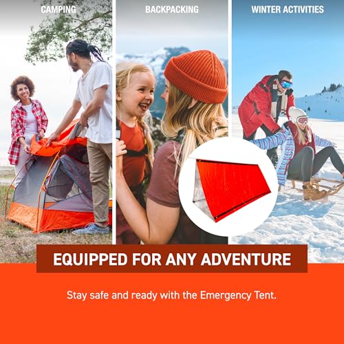 S.O.L. Survive Outdoors Longer SOL Emergency Tent - Orange miniatura 6
