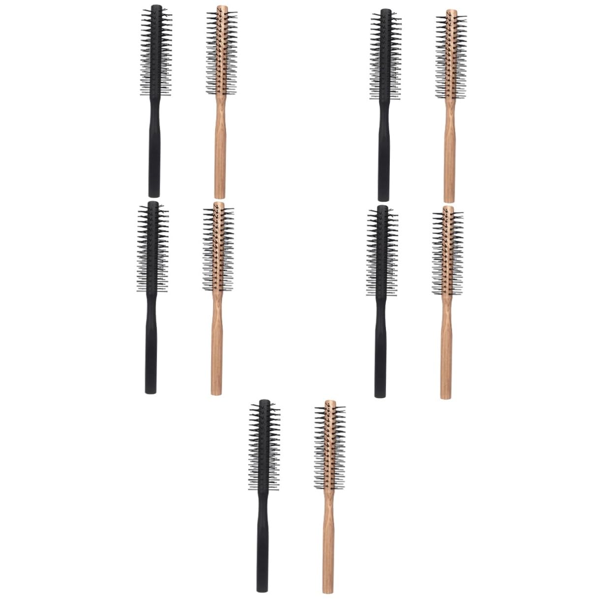 FRCOLOR 10 Stk Kamm Für Lockiges Haar Haarbürste Trocknen Styling Beinstrumpfbänder Für Oberschenkel Trockner Föhnbürste Borste Rundbürste Zum Ausblasen Kleine Rundbürste Perlen Nylonwolle