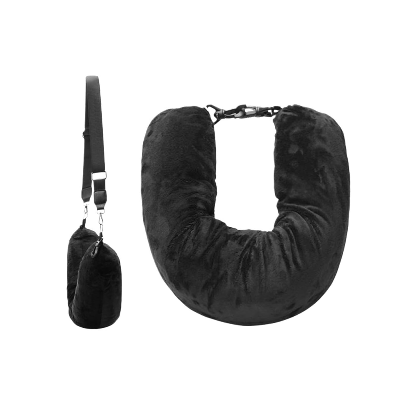 WWYYZAYC Travel Stuffable Neck Pillow Portable Refillable Neck Support Cushion Car Train Airplane Headrest Pillow(Color 03)