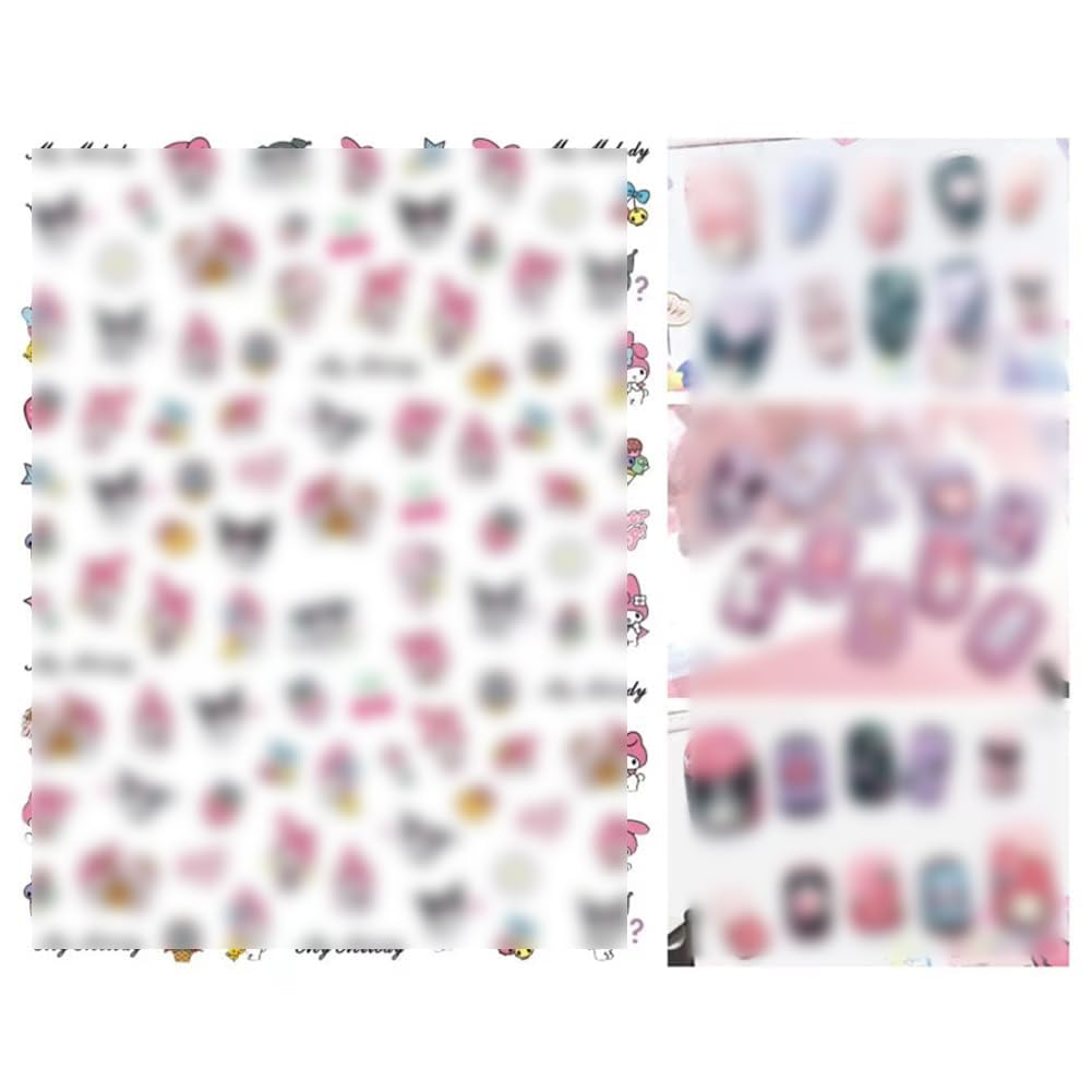 TOROKOM Nagelaufkleber Tiermotive – über 840 Sticker, Selbstklebend, Für DIY Nail Art