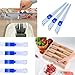 UtySty 4 Pack Plastic Wrap Cutter Blade Replacement 13 inch Reusable Plastic Food Wrap Slide Cutters Strip for Wrap Organizer Food Plastic Wrap Dispenser with Cutter Cling Film Dispenser Sticky Insert