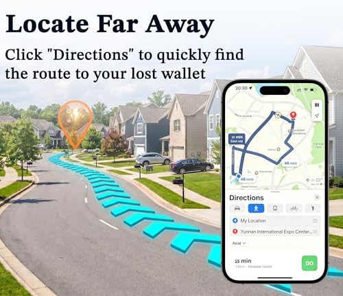 Wallet Tracker Card Compatible with Apple Find My - image 4