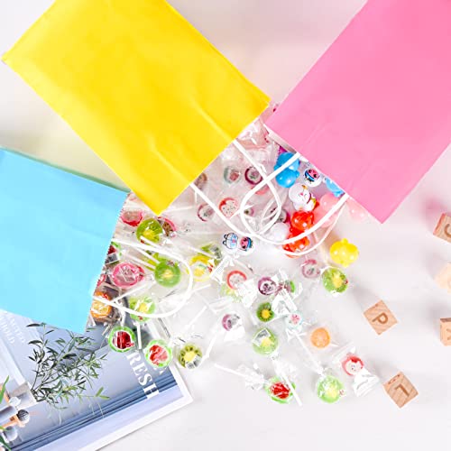 Yasashii BAG 24 24Pcs-8 Colors Halloween Party Favor Gift Tteat Bags With Handles, Halloween Candy Bags, Rainbow Goodie Bags thumb #4