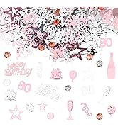 GoldRock Konfetti 80 Geburtstag Frauen Deko Rosegold, Konfetti 80. Geburtstag,Streudeko 80 Geburt...