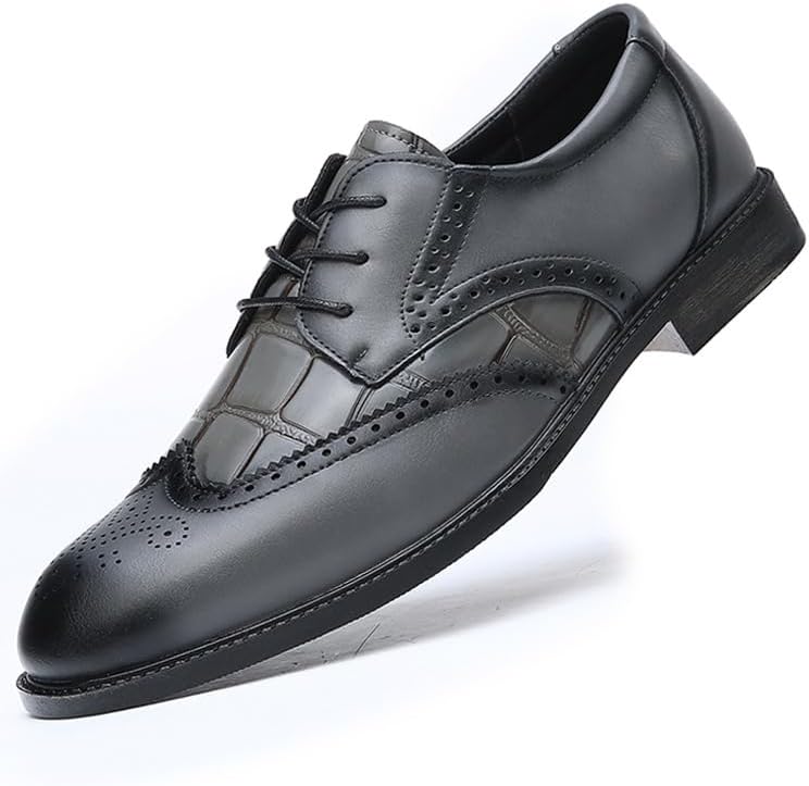 Men's Wingtip Dress Shoes Casual Brogue Oxford Shoes Formal Business Shoes