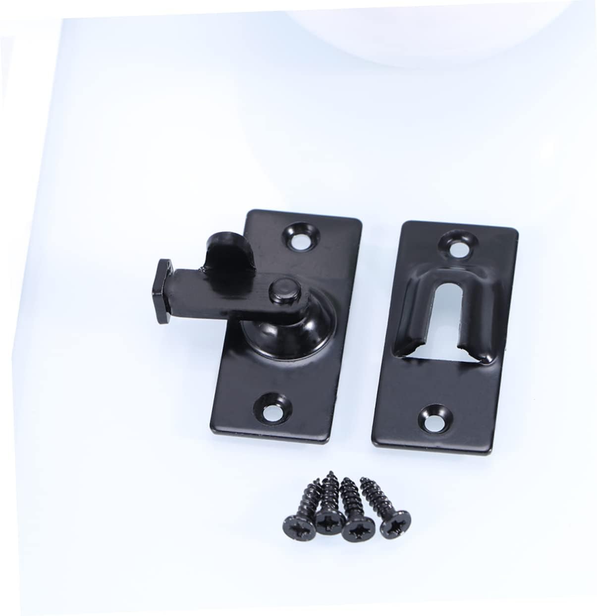 Gate Bolt,Door Bolt Snib, 2 Pcs 90 Barn Door Locks and Latches Heavy Duty Bifold Door Lock Sliding Door Lock Sliding Door Bolt 90 Degree Door Lock Curved Screen 90 Degree Door Latch Door Lock Door Car