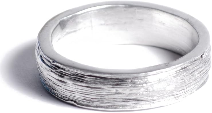 Pirantin 10th Anniversary Tin Ring - Mens - Inscribed with Ten Years, Free Resize