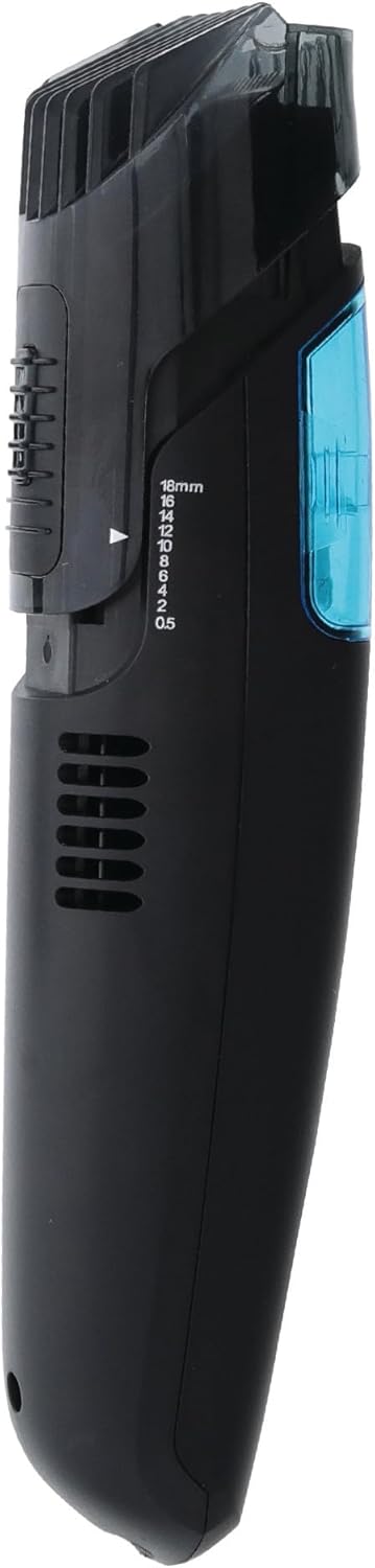 Barbasol Vacuum Trimmer for Men, Cordless Vacuum Beard Trimmer & Hair Clippers, Rechargeable 50 Minute Run-Time, 10 Adjustable Comb Length Settings, Stainless Steel Blades, Xtreme Mess-Free Clippers