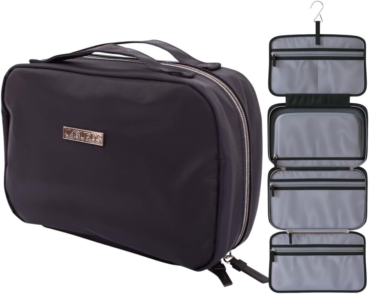 Hanging Toiletry Bag - Toiletries Organizer with Hook, Make Up Travel Cosmetic Bag - Bathroom Bag