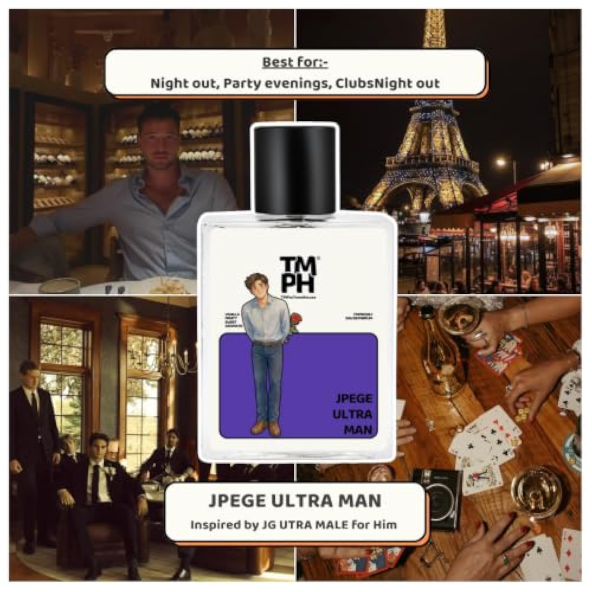 Ultra Man Sweet Fruity Eau De Parfum for Men, 50ml