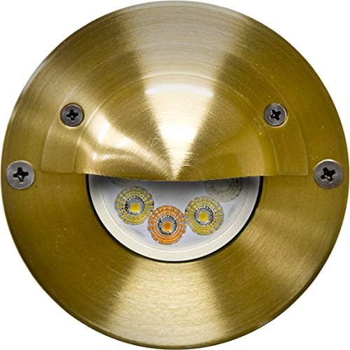 LV625-LED4-RGBW-BS Half Moon Step Light 4W RGBW LED MR16 12V, Brass