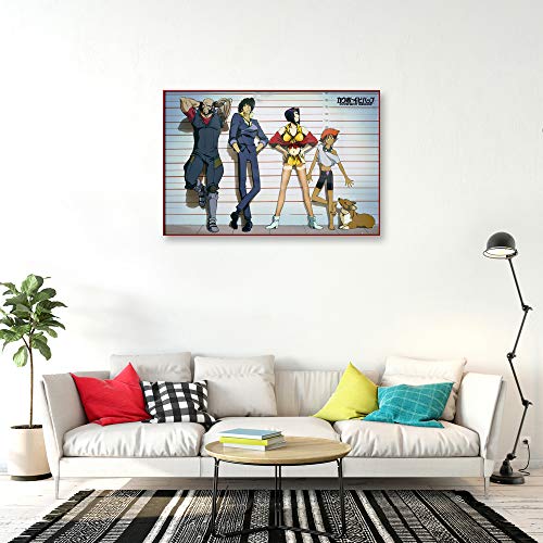 Poster Stop Online Cowboy Bebop - Framed Anima/Manga Tv Show Poster/Print (Line-Up) (Size 36" X 24") #TOP1