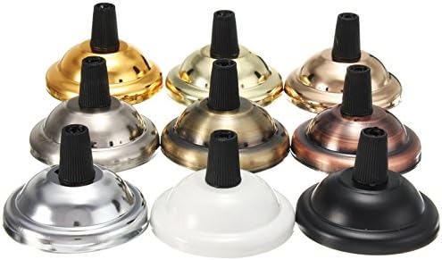 10pcs/lot Vintage Lamp Base Antique Ceiling Plate Lamp Holder Electroplating Iron E27 Light Accessory ping - (Color: Antique brass)