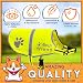 Yellow Dog Safety Reflective Lightweight Vest with Leash Hole 5 Sizes - Snap Lock Buckle Straps, High Visibility for Outdoor Activity Day and Night, Keep Your Dog Safe from Cars & Hunting Accidents