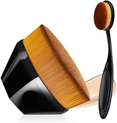 2 Pcs Liquid Makeup Brush Foundation Brush Face Brush Blending Brush for Blending Liquid Cream Flawless Powder Cosmetics